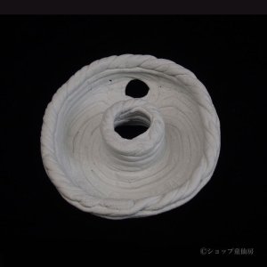 画像1: 綱木紋・鉢・ドーナツS・オフホワイト〜ライトグレー
