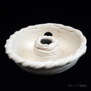 画像2: 綱木紋・鉢・ドーナツM・オフホワイト〜ライトグレー