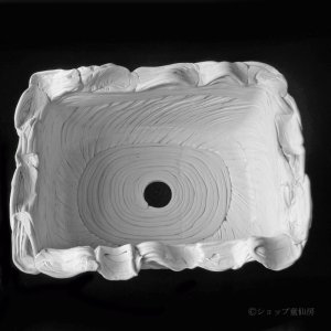 画像2: 綱木紋・鉢・箱プランター・オフホワイト〜ライトグレー