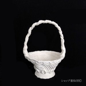 画像1: 綱木紋・鉢・ハイジSワンハンド・オフホワイト〜ライトグレー