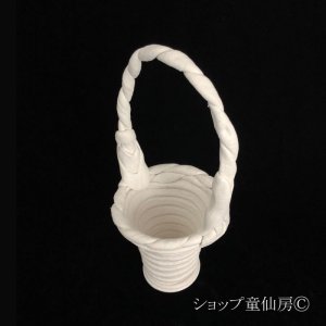 画像2: 綱木紋・鉢・ティーブーケ・オフホワイト〜ライトグレー