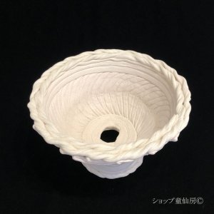 画像2: 綱木紋・鉢・ボール鉢・オフホワイト〜ライトグレー