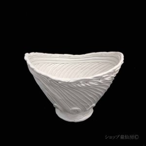 画像1: 綱木紋・鉢・VIVI・オフホワイト〜ライトグレー