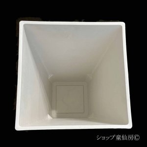 画像4: 樹脂鉢・ステータススクエアポット３L超大鉢・ホワイト