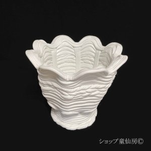画像2: 綱木紋・鉢・マーガレットM・オフホワイト〜ライトグレー