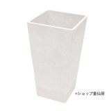 樹脂鉢・ステータススクエアポット46・ホワイト
