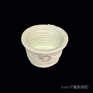 画像2: 綱木紋・鉢・ハミング・オフホワイト〜ライトグレー