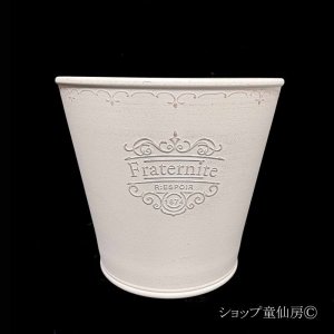 画像2: 樹脂鉢・フラテルニテサークルW ・ホワイト