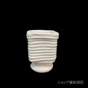 画像2: 綱木紋・鉢・ポストS・オフホワイト〜ライトグレー