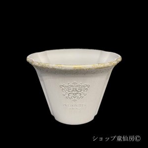 画像1: 樹脂鉢・パルボヌールサークSW ・ホワイト