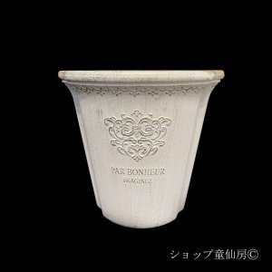画像2: 樹脂鉢・パルボヌールロングSW ・ホワイト
