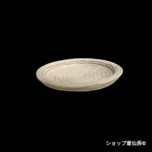 画像3: 綱木紋・鉢・鉢受皿丸・オフホワイト