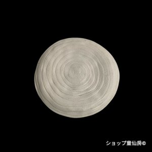 画像2: 綱木紋・鉢・鉢受皿丸・オフホワイト