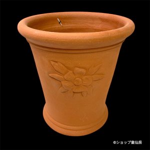 画像1: テラコッタ鉢・ウィッチフォード・Hellebore pot(red band)