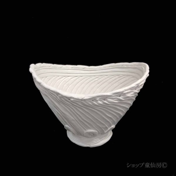 画像1: 綱木紋・鉢・VIVI・オフホワイト〜ライトグレー (1)