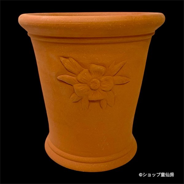 画像2: テラコッタ鉢・ウィッチフォード・Hellebore pot(red band) (2)